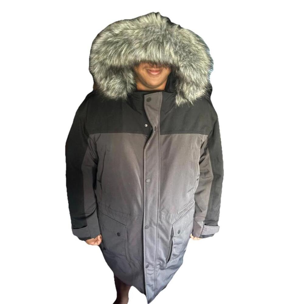 LANDS' END BLAKE SHELTON Down Parka Mens Fur Hooded Expedition 3XL 54-56 NWT